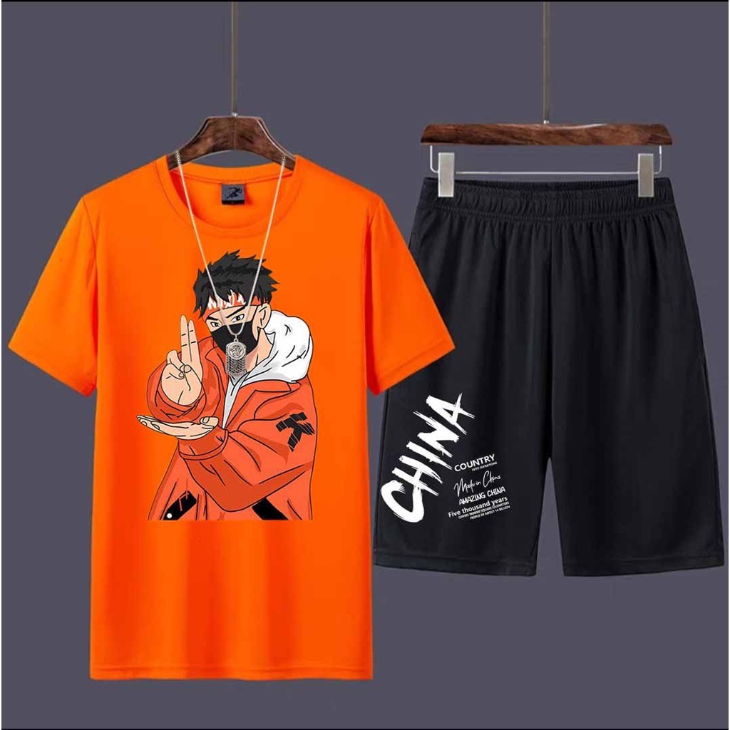 Bộ Quần ÁO CHI.NA Thể Thao Nam Mặc Nhà Cao Cấp Chất Liệu Thun mè Thấm Hút Mồ Hôi tốt