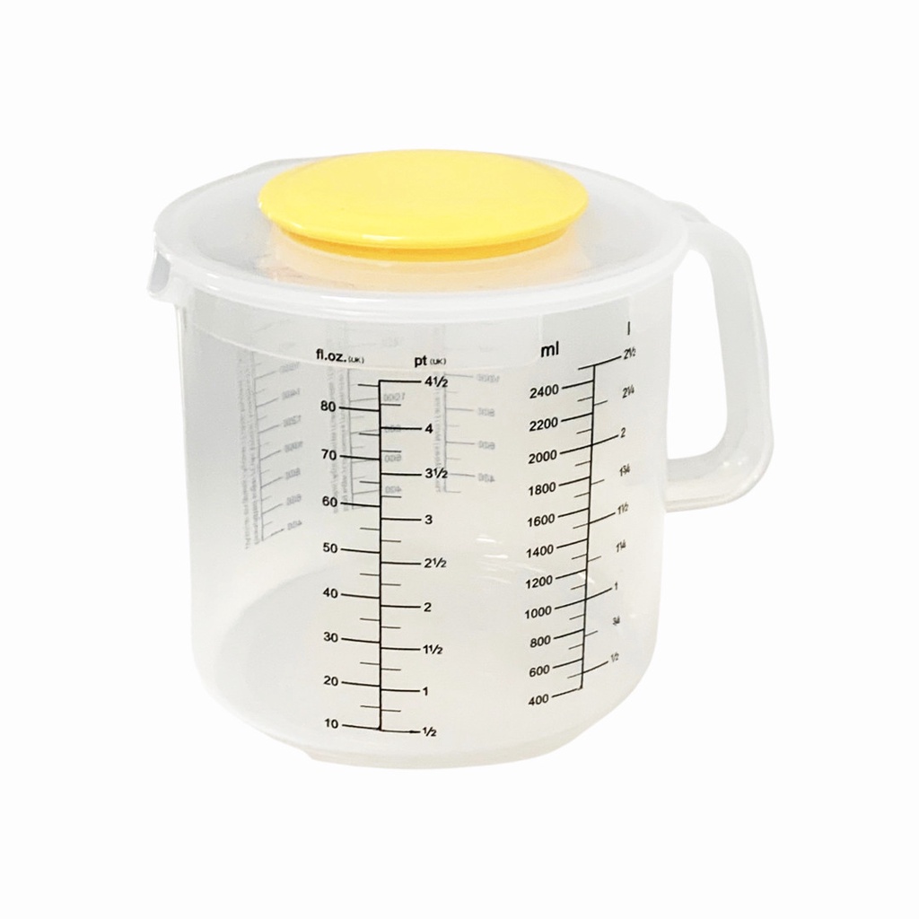 Ca Nhựa Đánh Trứng Có Nắp 2500ml, Có Vạch Định Lượng Dễ Quan Sát, Tiện Lợi