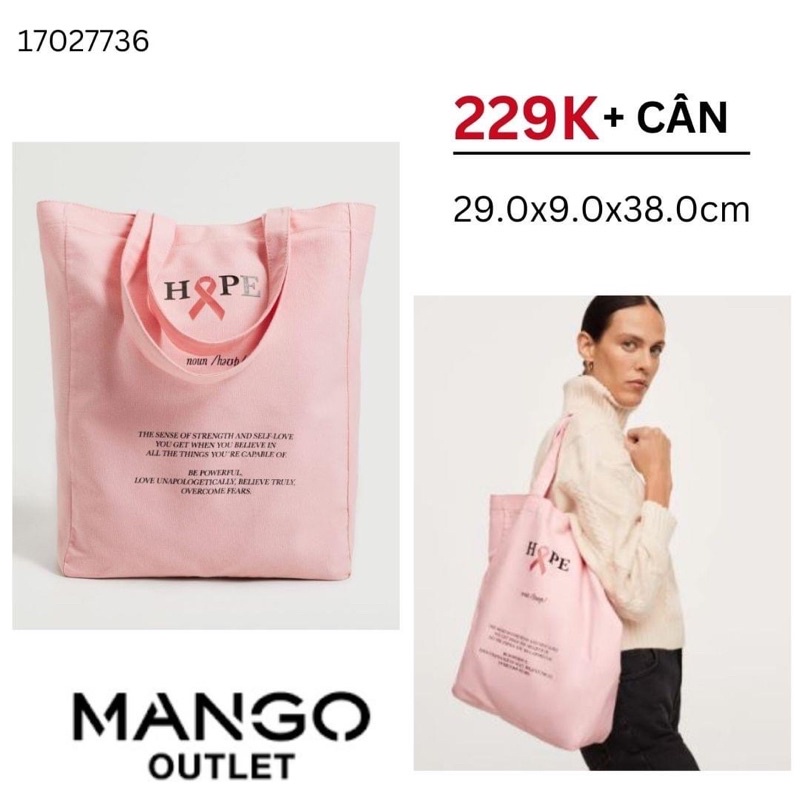 Túi vải mango vợt sale | Hàng hiệu chính hãng