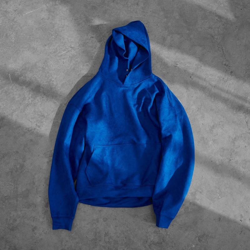 Áo hoodie da lộn Suede Hoodie form Boxy/Crop