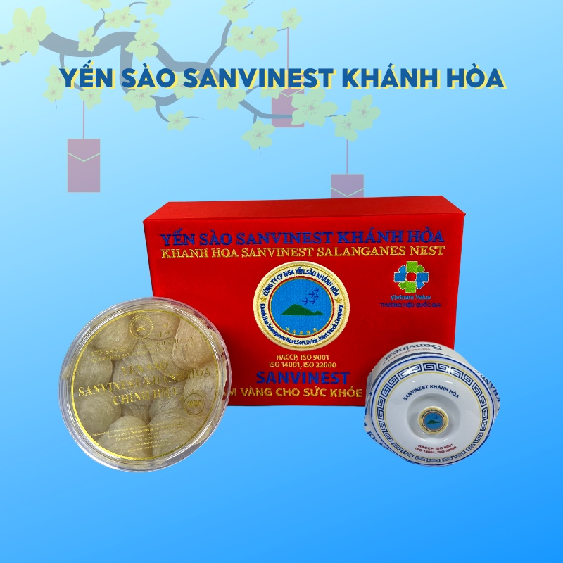 Yến sào Sanvinest Khánh Hòa chính hiệu nguyên tổ sơ chế 50g - Q250