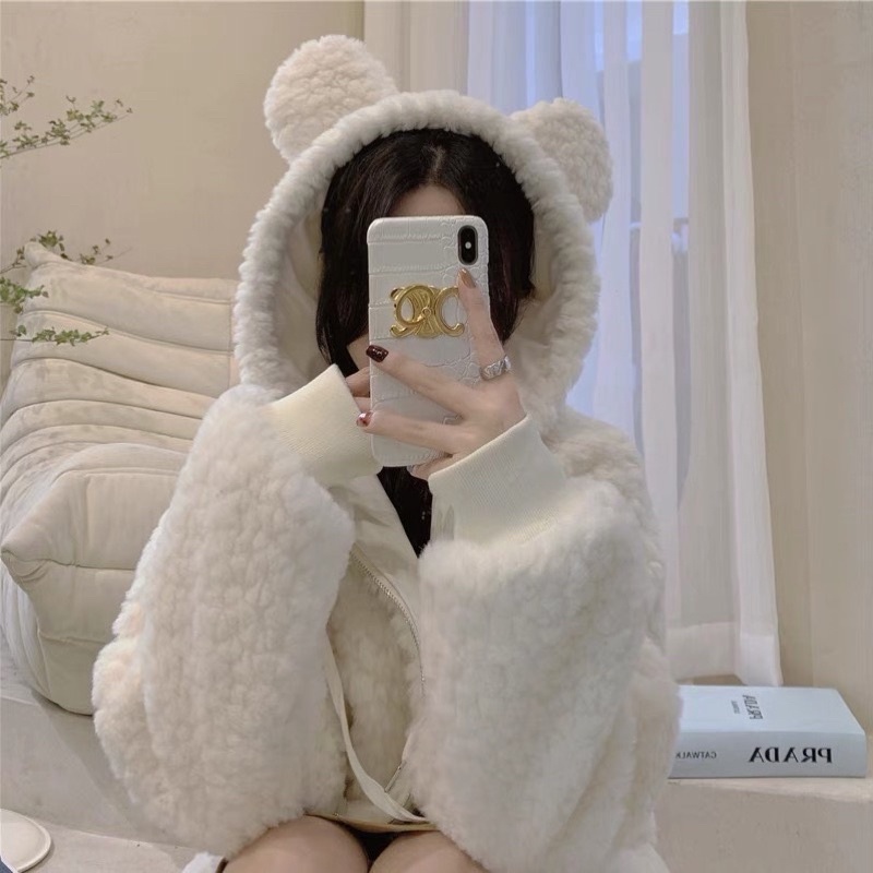 ÁO KHOÁC LÔNG GẤU DỄ THƯƠNG