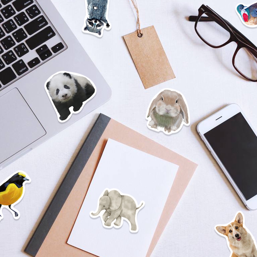 Bộ 50 Miếng Dán Chống Thấm Nước Họa Tiết Graffiti Trang Trí Điện Thoại / Laptop / Vali / Xe Đạp