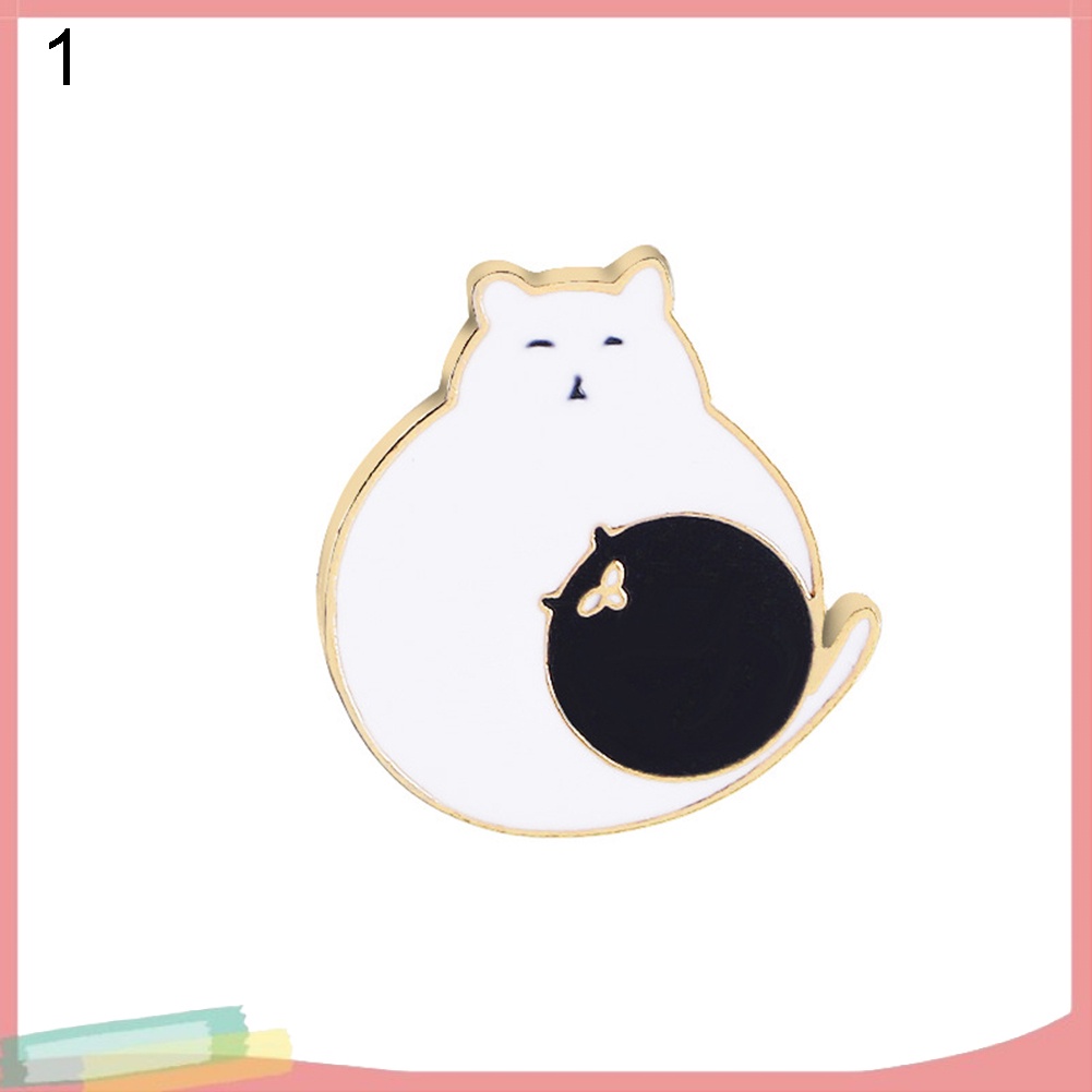 Ghim cài áo hình mèo và quả trứng sáng tạo