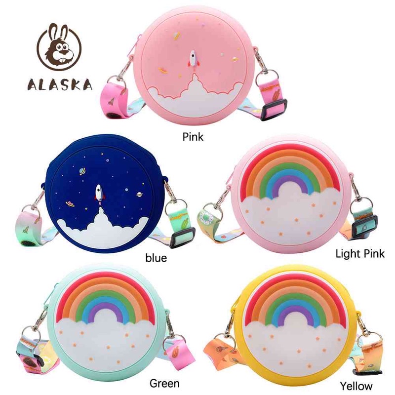 Túi đeo chéo mini silicone cho bé