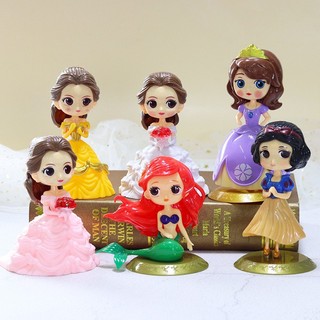 Các mẫu công chúa nhựa nhẹ - Phụ Kiện Trang Trí Bánh Kem