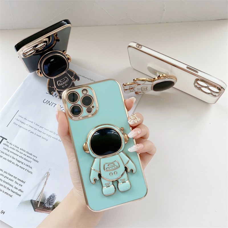 Samsung Galaxy M53 M33 M31 5G Cho Ốp lưng điện thoại In Hình Astronaut Folding Bracket