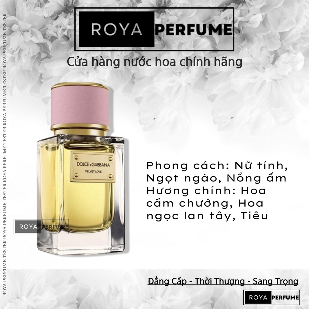 -𝑹𝑶𝑱𝑨- Nước Hoa D&G Velvet Love D&G for women -𝑹𝑶𝑱𝑨-