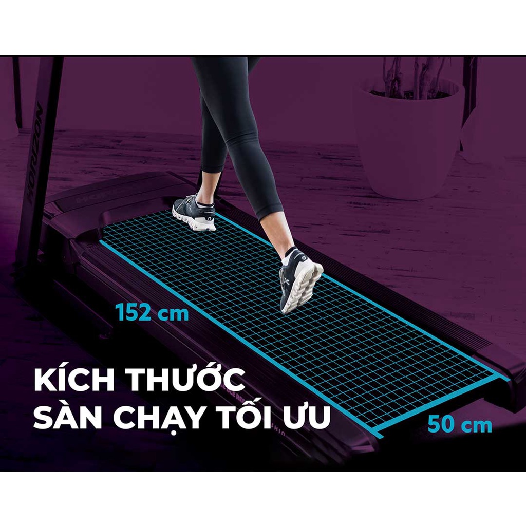 Máy chạy bộ điện Mỹ Horizon 7.0AT-24