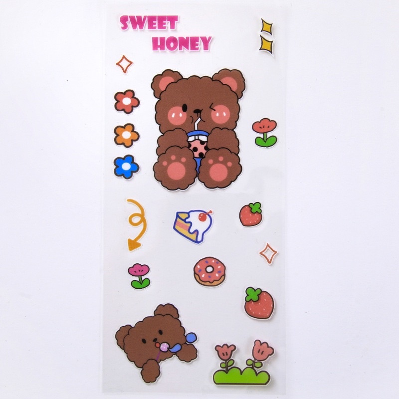 Sticker chống nước siêu cute, Miếng dán PVC, Nhãn dán trang trí điện thoại, đồ dùng cá nhân, đồ dùng học tập ALICE127