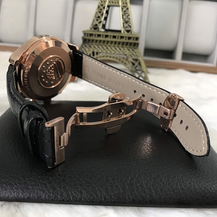 Đồng hồ Nam OMG 6kim khóa nhớ, Dây da cao cấp, Mặt Sapphire chống xước, chống nước thẻ bảo hành 12 tháng