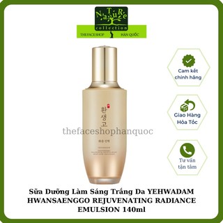 Sữa dưỡng ẩm trắng da chống lão hóa The Face Shop Yehwadam Hwansaenggo Rejuvanating Radiance Emulsion 140ml