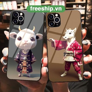 Ốp iphone kính cường lực 12 con giáp cực chất tuổi Tý Sửu Dần Mão Thìn Tỵ Ngọ Mùi Thân Dậu Tuất Hợi đủ mã 6-14
