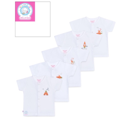 Áo Cài Giữa Tay Ngắn Gân ZicZac Hello BnB