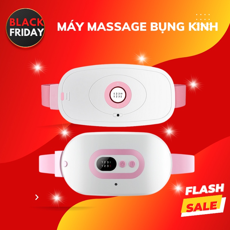 Máy Massage Làm Ấm Bụng Đai chườm nóng Bụng Kinh Nguyệt