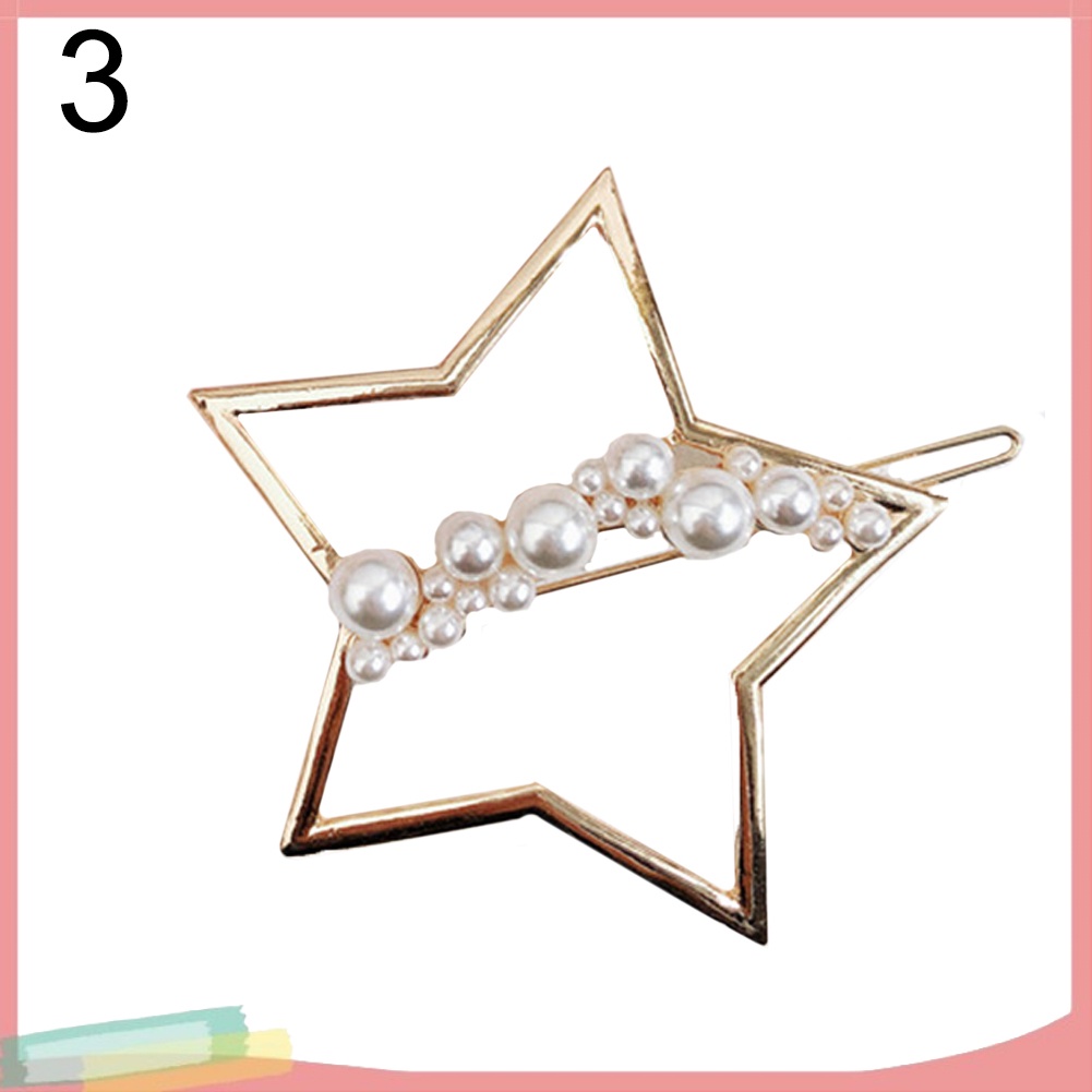 Kẹp tóc hình mặt trăng / ngôi sao đính đá thời trang cho nữ