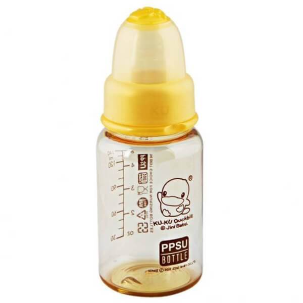 Bình sữa kuku nhựa PPSU cổ hẹp 140ml