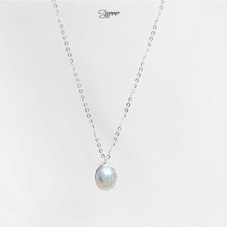 Dây chuyền bạc 925 Wylie- Đá Thiên nhiên - Shimmer Silver