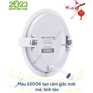 Đèn LED Panel Tròn đổi màu PT05 9W/110 Rạng Đông (Viền Vàng/ Viền Bạc)