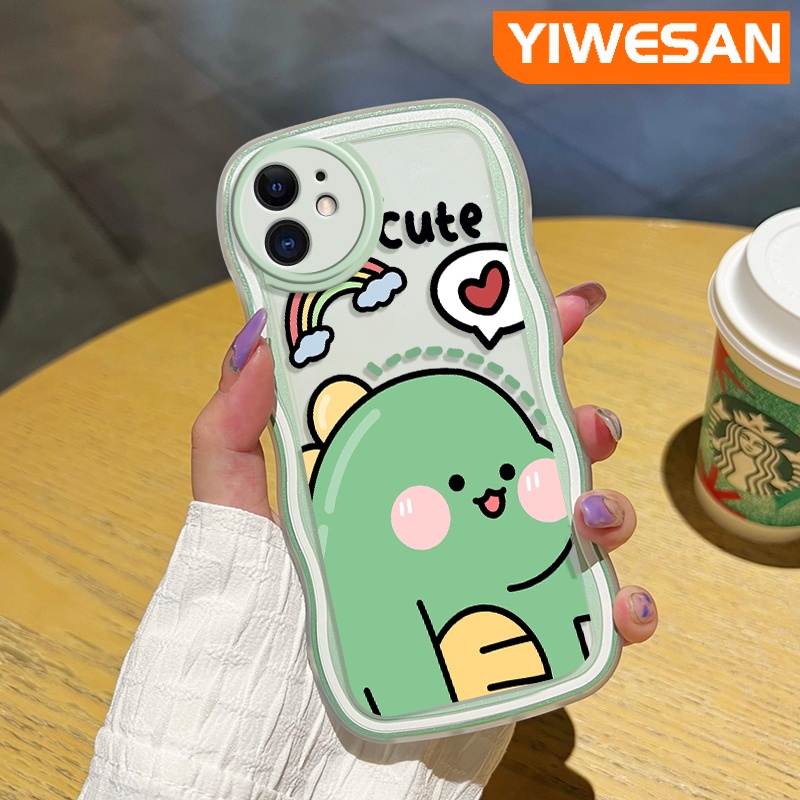 Ốp Điện Thoại Viền Gợn Sóng Hình Khủng Long Cho OPPO A74 4G A95 4G F19 F19S Reno 6 Lite