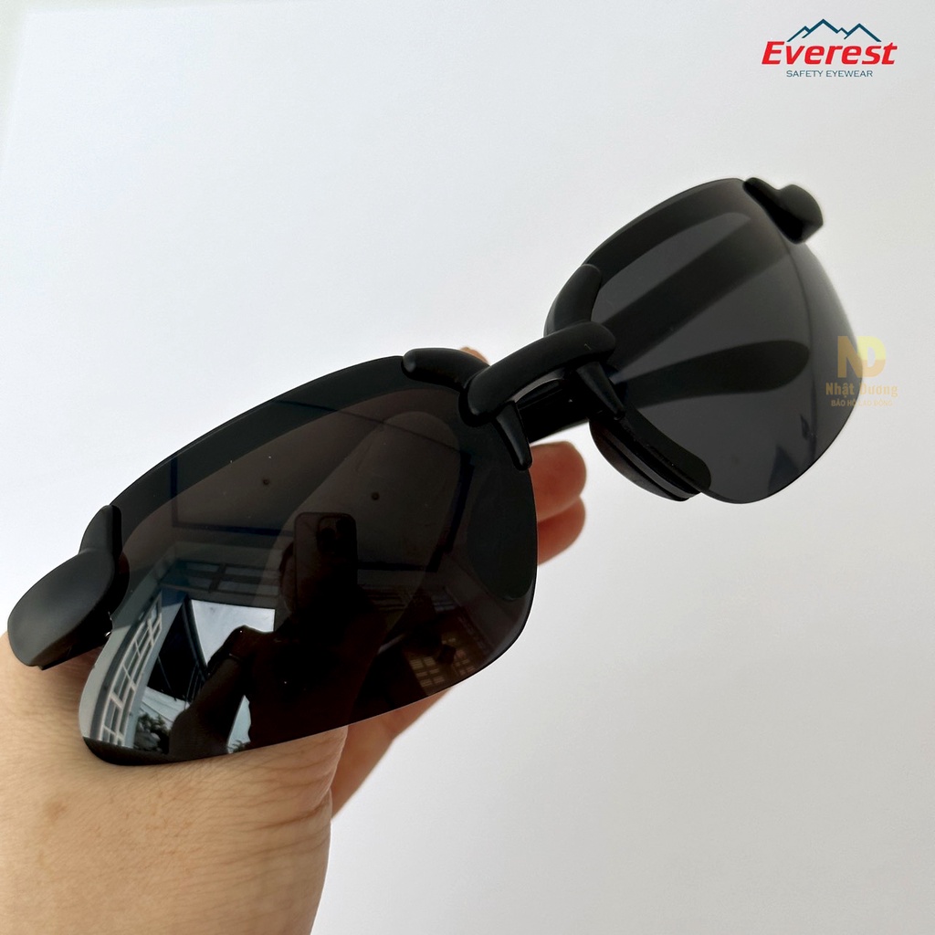 Kính bảo hộ Everest tròng trắng EV901 tròng đen EV902, Kính chống bụi chắn gió dùng trong lao động đi xe máy