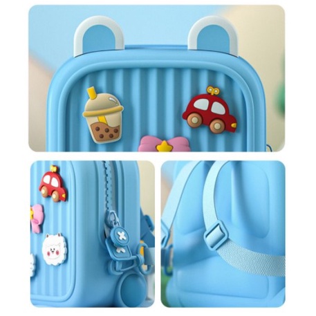 Babyfair. Ba Lô Trẻ Em Bé Trai Gái Chống Nước EVA DIY Trang Trí Hoạt Hình Dễ Thương Cho Mẫu Giáo