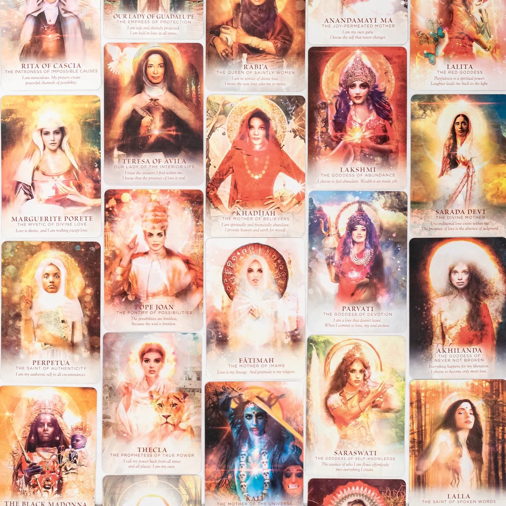 Bộ bài The Divine Feminine Oracle: A 53-Card Deck & Guide for Embodying Love Cards – May 22, 20