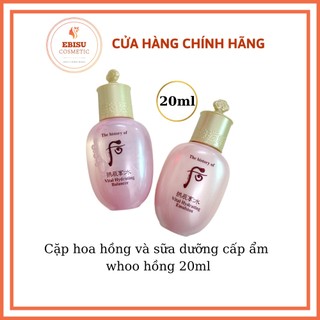Cặp hoa hồng và sữa dưỡng cấp ẩm whoo hồng 20ml_𝗘𝗕𝗜𝗦𝗨 𝗖𝗢𝗦𝗠𝗘𝗧𝗜𝗖𝗦
