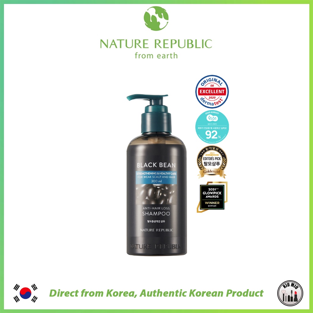 Dầu Gội Đầu Chiết Xuất Đậu Đen NATURE REPUBLIC Chống Rụng Tóc