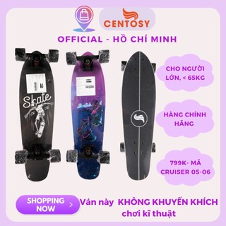 Ván trượt trẻ em penny cruiser centosy 06 - mặt nhám cao cấp, phù hợp cho người mới chơi