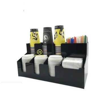 Kệ đựng ly quán trà sữa, coffee... chất liệu mica cao cấp, sang trọng, bền bỉ