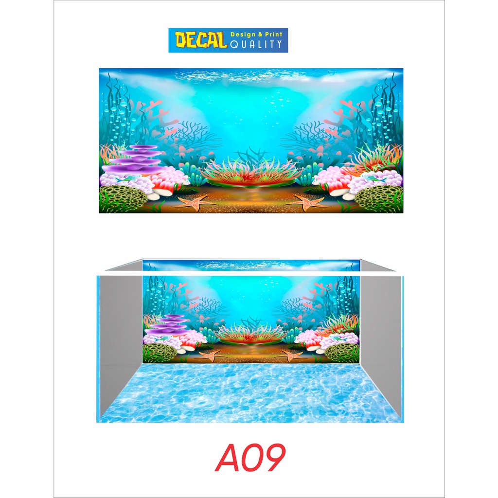 Tranh Dán Bể Cá Thủy Sinh Decal Nhiều Kích Thước Decalquality.store
