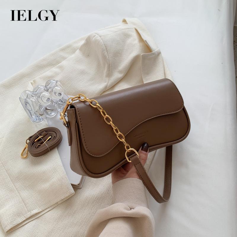 Túi Đeo Chéo Hình Vuông Cỡ Nhỏ Phối Dây Đeo Sợi Xích Thời Trang Cho Nữ