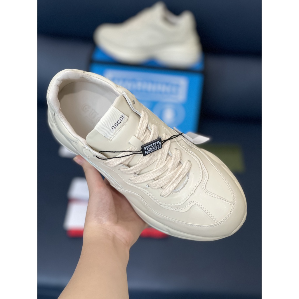 HoPi | Giày Sneaker MLB GC Trắng Trơn Tăng Chiều Cao, Full Box Bill