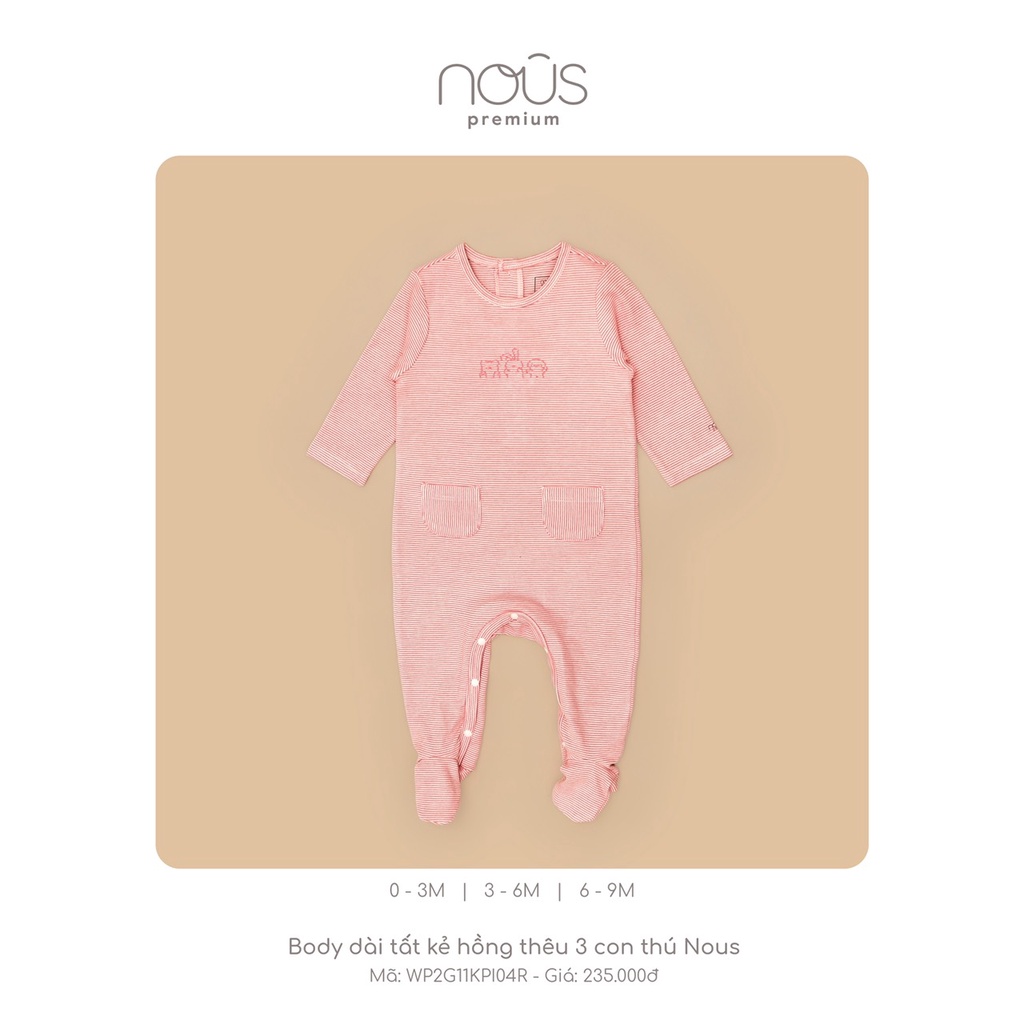 Tổng hợp BODY mùa Thu đông NOUS Hot nhất cho bé từ 0-12 m