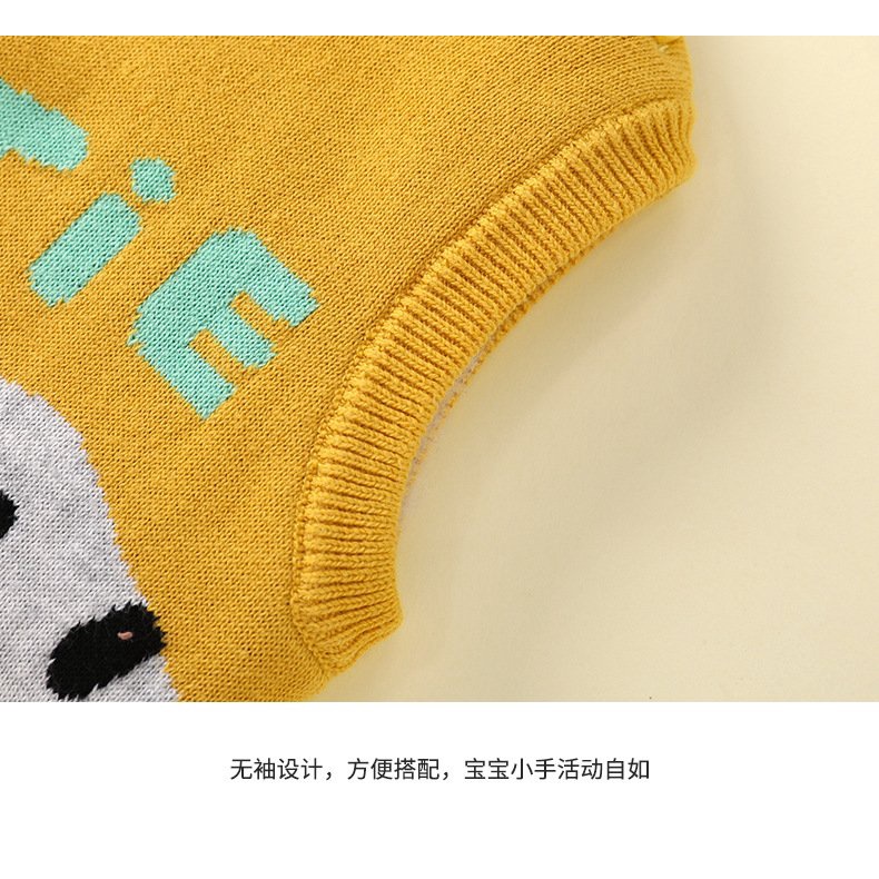 Áo Gile Len Cao Cấp Cho Bé Từ 1-5 Tuổi , Áo Khoác Gile Trẻ Em, Chất Cotton Len Dày-Mềm-Ấm