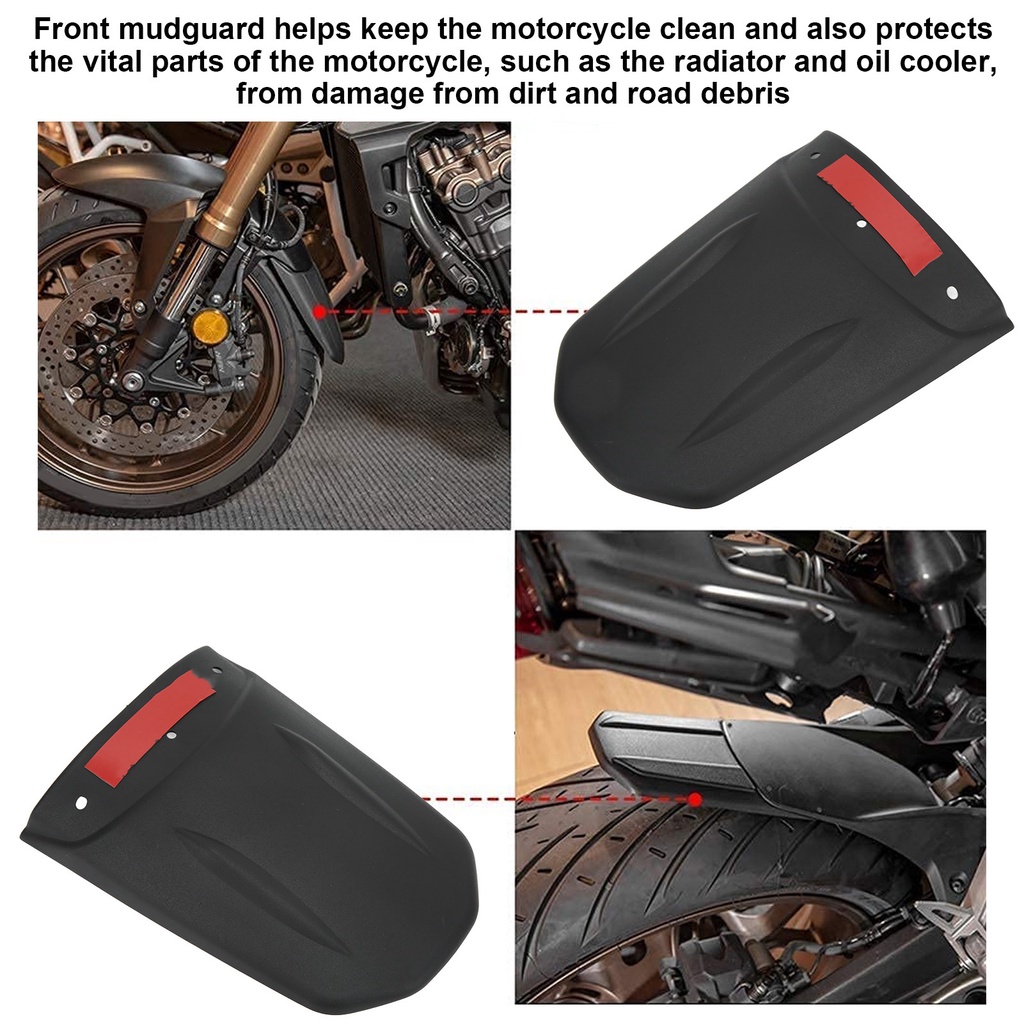 Soyoung Motorcycle Front Mudguard Protective Extension Mud Flap Replacement for CB650R 2019‑2021