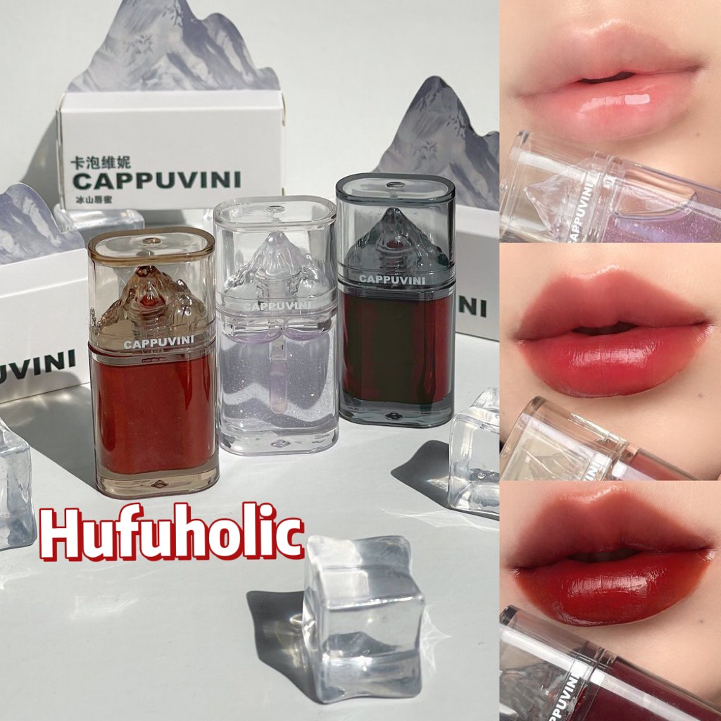 Son bóng son kem núi băng CAPPUVINI dưỡng ẩm mềm môi căng mọng Light Sensitive Jelly Lip Oil CAPU11 CAPU50