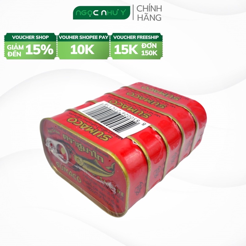 Lốc 5 Hộp Cá Sốt Cà Sumaco Thái Lan, Date 14/10/2024