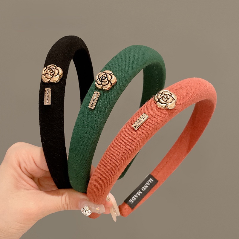 Băng Đô Cài Tóc Bằng Xốp Đàn Hồi Cao Phong Cách Hàn Quốc Ngọt Ngào Thời Trang Cho Nữ