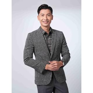 Áo Blazer Demi OWEN BL220703-BL Kẻ Caro Đen Ghi Cho Nam Dễ Phối Đồ Phong Cách Hiện Đại Phóng Khoáng