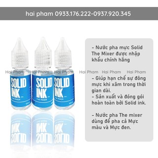 Nước Pha Mực Solid Ink, Dung Dich Pha Mực Solid Ink Chai 10ml