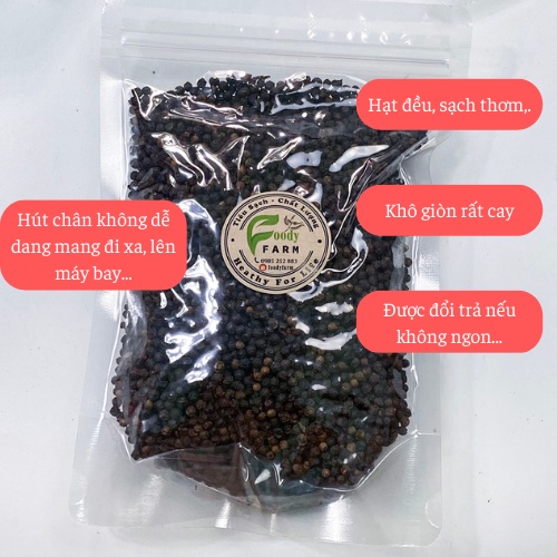 Tiêu Đen Nguyên Hạt Loại 1 Đã Hút Chân Không .