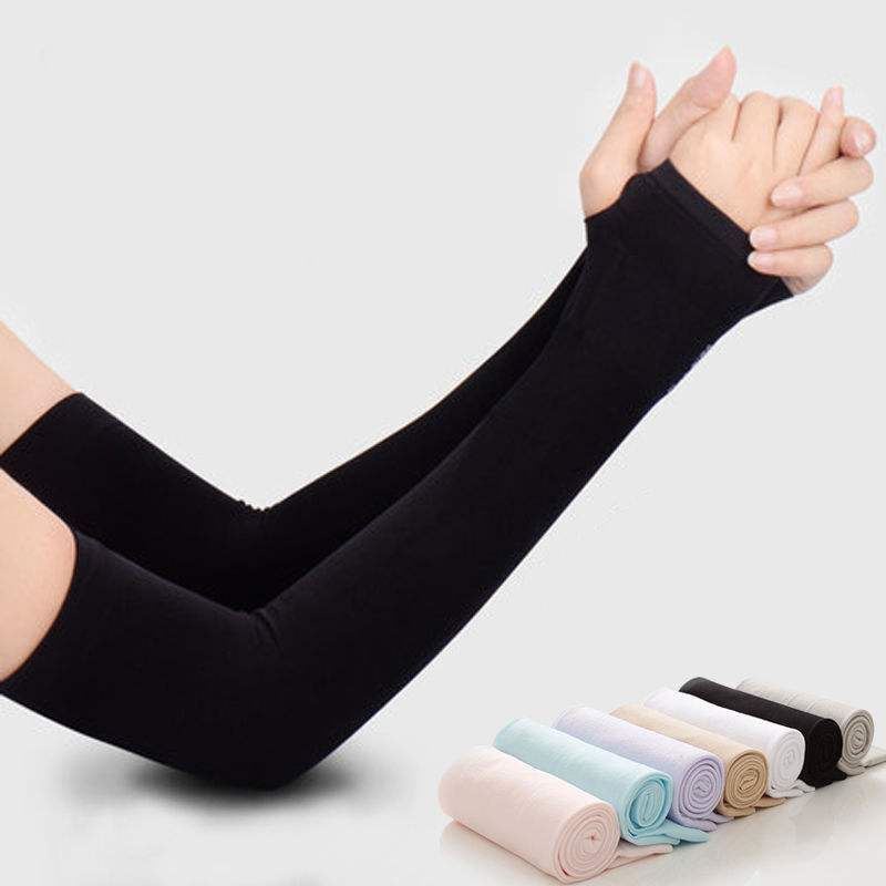 Găng Tay Chống Nắng Xỏ Ngón Let's Slim Aqua-X Nhập Khẩu Hàn Quốc PINKWISH A114