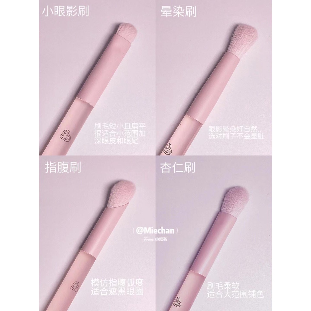 Bộ Cọ Trang Điểm mini Màu Sắc Tươi Sáng Bóng Bẩy