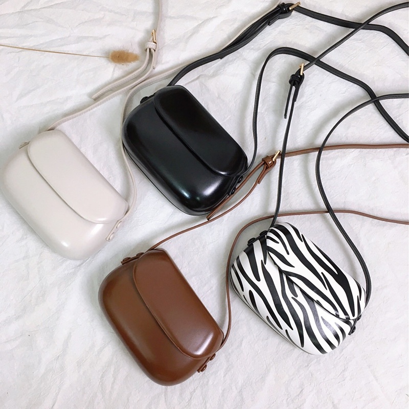 Túi Đeo Chéo Mini Da PU Họa Tiết Ngựa Vằn Hợp Thời Trang Cho Nữ