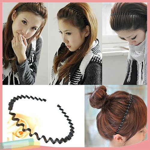 Băng Đô Cài Tóc Màu Đen Thời Trang Cho Nam Nữ