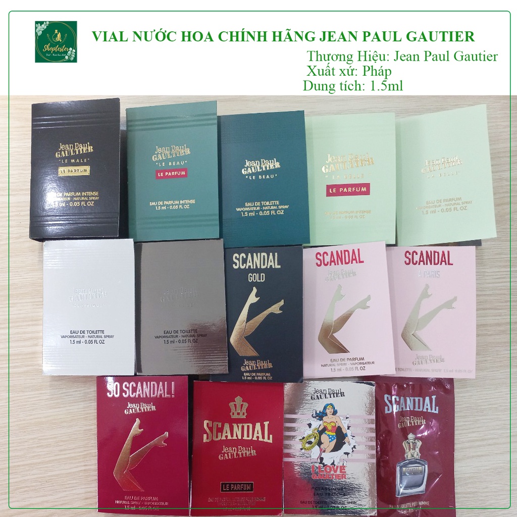 [Vial chính hãng] Tổng hợp Nước Hoa Jean Paul Gaultier