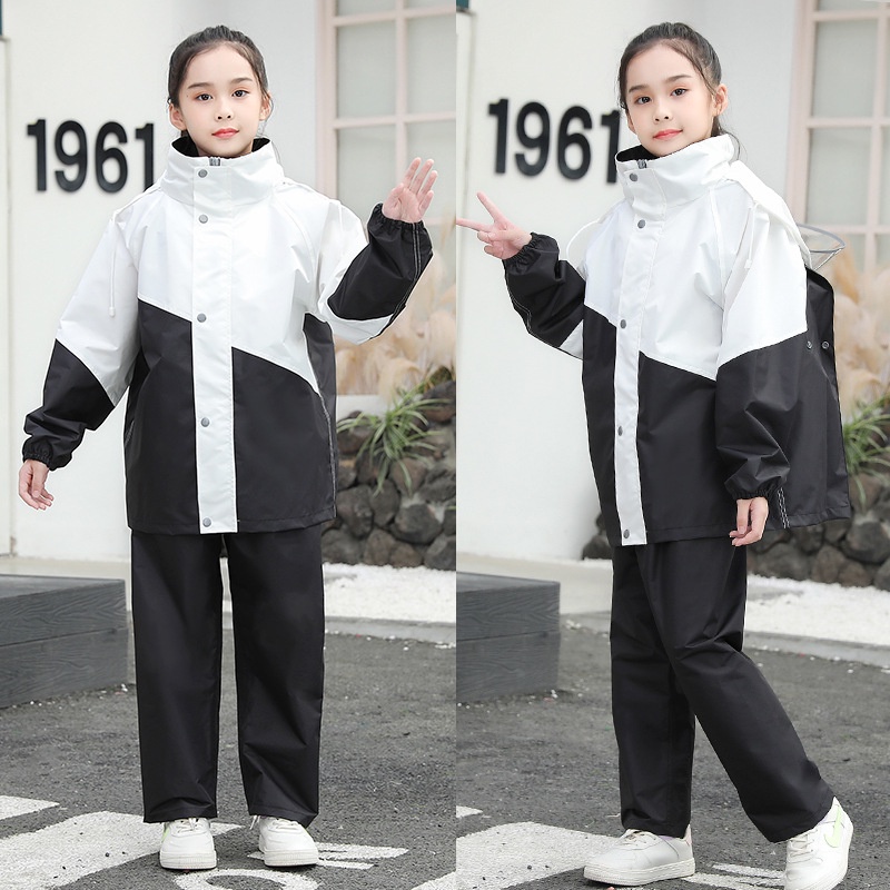 Bộ Áo Mưa Chống Thấm Nước Kèm Quần Dành Cho Bé Trai Và Bé Gái