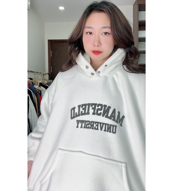 Áo hoodie Manfsi lót lông cừu nặng hơn 1kg JOLIE unisex